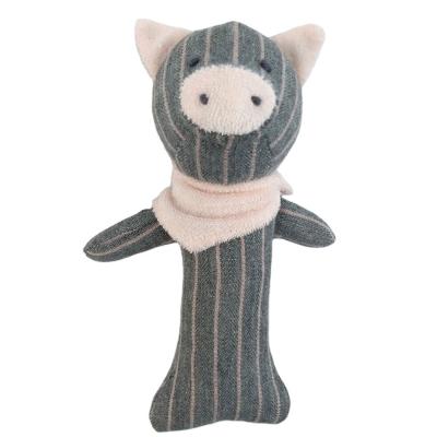 中国 Cotton Stuffed Animal Soft Plush Toy Educational Baby Rattle Squeaky Toy 販売のため