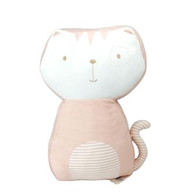 China Comfortable Stuffed Animal Pillow Home Decoration Super Soft Stuffed Plush Cat To Kids Cute for sale