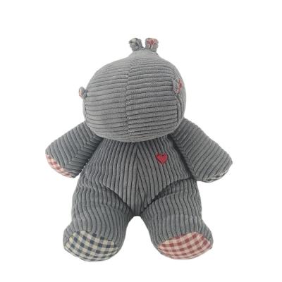 China Customized Stuffed Animal Toy Child Friendly Loveable Face Hippopotamus With 10mm Velvet en venta