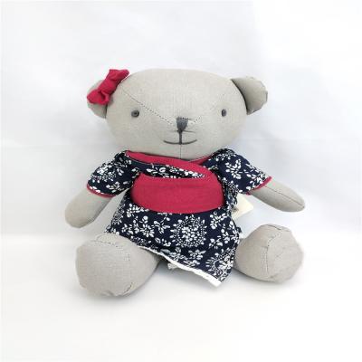 China Kids Playing Lovely Baby Teddy Bear Custom Design Stuffed Animal Toy Wearing Cloth Bear for sale