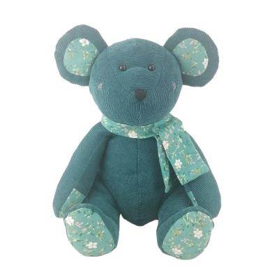 China Huggable Stuffed Animal Toy Lovable Soft Top Ranked Quality Army Green Stripe Bear en venta