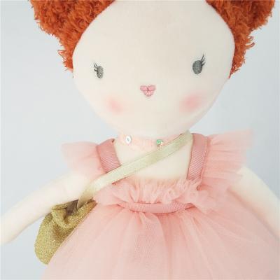 Китай PP Cotton Stuffed Toys Soft Fabric To Create Chinese Suit Girl продается