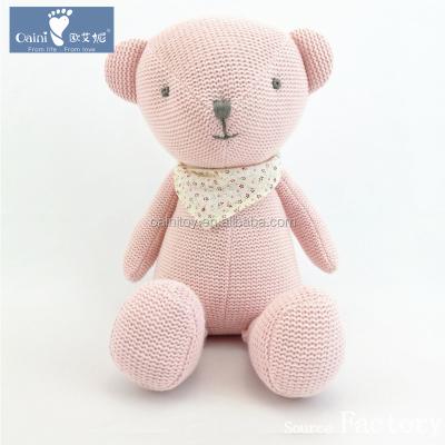 China Stuffed Customized Bear Toy Cute Pink Plush Teddy Bear Soft Toy for sale