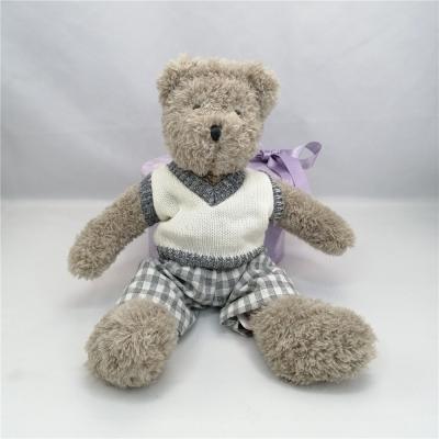 中国 Company Mascot Creative Plush Animal Toy Custom Lovely Plush Teddy Bear Toy Embroidery Printed Logo 販売のため