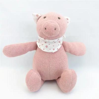 China Soft Piggy Loveable Pink Huggable Plush Toys PP Cotton Stuffed Sitting Animal Children Toy for sale