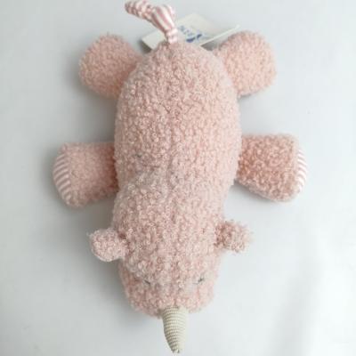 China Customized PP Cotton Stuffed Animal Toys Plush Little Pink Rhinoceros à venda