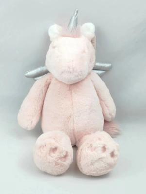 China Pink Unicorn Furry Toy Doll Dazzle Unicorn Doll Birthday Gift for sale