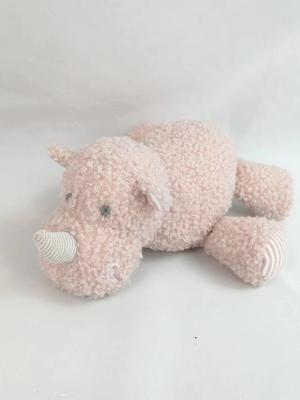 China Velvet Plush Rinoceronte Toy OEM ODM adorável suave Ha crianças animal recheado brinquedo à venda