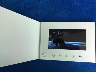 China 2019 customizable 7inch screen size launch video brochure card personalized video greeting cards video book for sale