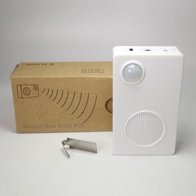 China Promotional motion sensor sound box digital music box shelf talker motion activated sound speaker for supermarket for sale