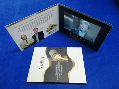 China Custom design  lcd screen marketing video brochure card 7inch tft screen branded video booklet video book for business for sale