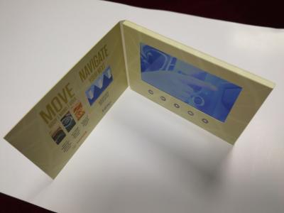 China Custom design paper craft Style 7inch LCD screen display A5 sizevideo brochure Video booklet for automotive event launch for sale