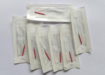 China Gamma Sterilized Permanent Makeup Needles And Embroidery Needles Red Color for sale