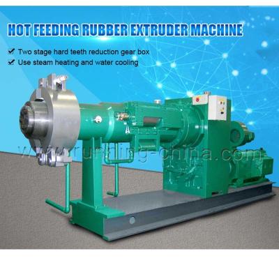 China Hot Feeding Rubber Hose Extrusion Machine , Rubber Extrusion Equipment for sale