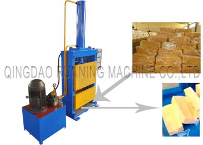 China Natural Rubber Block Cutting Machine, Hydraulic Single Piston Rubber Bale Cutter for sale