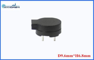 China Electronic Buzzer Black Electromagnetic Transducer 9.6mm × 6.8mm for sale