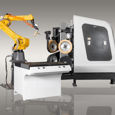 China CNC Robotic Buffing Machine Grinding For Brass Faucets With 1.5KW Stepper Motor for sale
