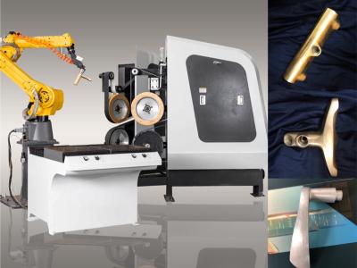 Chine Machine de meulage complètement automatique de robot, machine de polonais de surface métallique à vendre