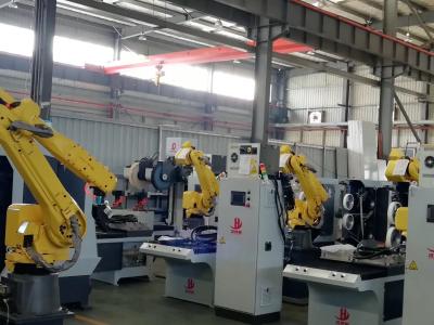 중국 다기능 CNC 담황색으로 물들이는 기계, 꼭지 기계설비를 위한 로봇식 닦는 세포 판매용