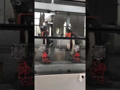 CNC rotary machine for polishing and brightening faucet bodies
