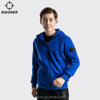 China New Style Anti-pilling Zip Hoodie Fleece Hoodie For Men With Blue Color for sale