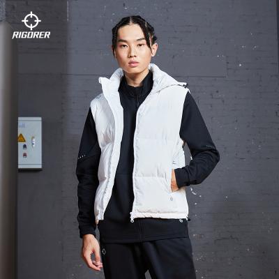 China Rigorer Sale Waterproof Wholesale Hoodie Zipper OEM Fashion Winter Blown Vest for sale