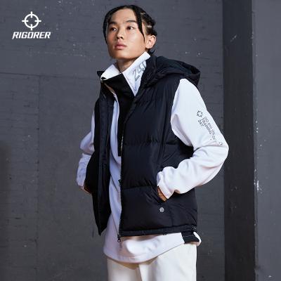 China Rigorer Sale Hoodie Zipper OEM Fashion Waterproof Outdoor Wholesale Lightweight Winter Puffed Vest for sale