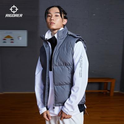 China Rigorer Sale Unisex Waterproof Wholesale Hoodie Zipper OEM Fashion Winter Puffed Vest for sale
