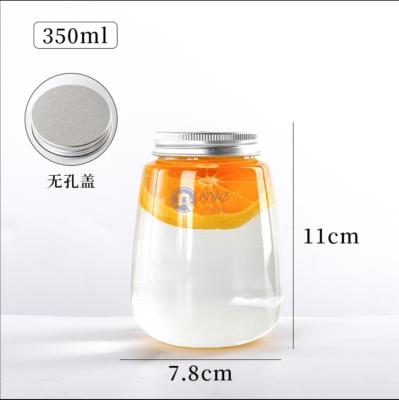 China 350ml  Screw Cap 46g Disposable Juice Bottles for sale