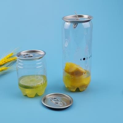 China 650ml Transparent Soft Drink Soda Plastic Beverage Cans for sale