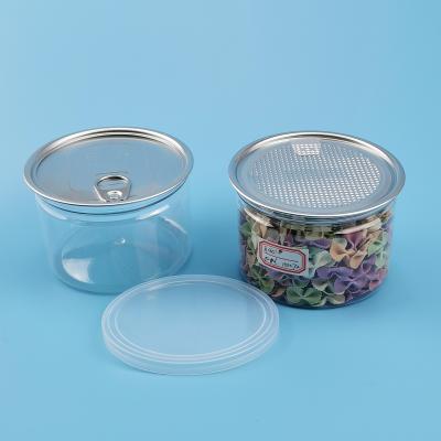 China PET Food Sealed 0.5l 32g Clear Plastic Food Jars for sale