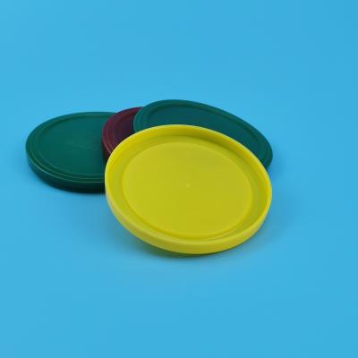 China Tin Can 52mm 153mm PE Round Plastic Lids For Machine Operated for sale