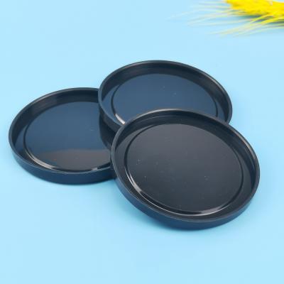 China PE Black FDA Recycling 83mm Plastic Tin Can Covers for sale