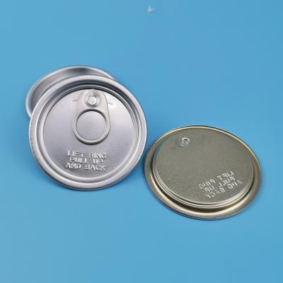 China 206 Full Open Aluminum EOE 0.245mm Easy Open Can Lids for sale
