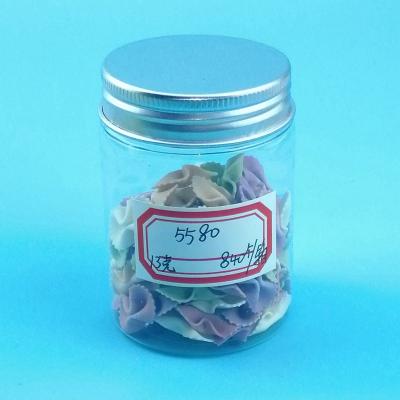 China Peanut 170 Ml Plastic Screw Jars With Aluminum Sliver Cap for sale