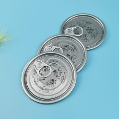 China ISO Tinplate Lid Eoe Bpa Free Round Food Can Tuna Fish Easy Open End for sale