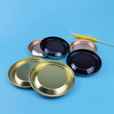 China Custom Size Tinplate Lid Stretch Metal Bottle Cap for sale