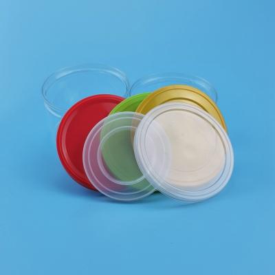 China Custom Transparent Plastic Beer Can Lid 49mm Diameter Soda Can Cover for sale