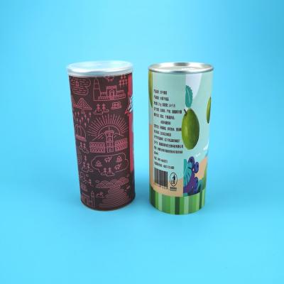 China CMYK Composite Paper Tube Packaging For Nuts Candy for sale
