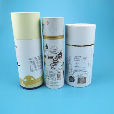 China Custom Cardboard Deodorant Composite Paper Tube Cans With PE Lid for sale
