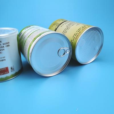 China Cardboard Paper Composite Cans Recyclable Tube Box For Food for sale