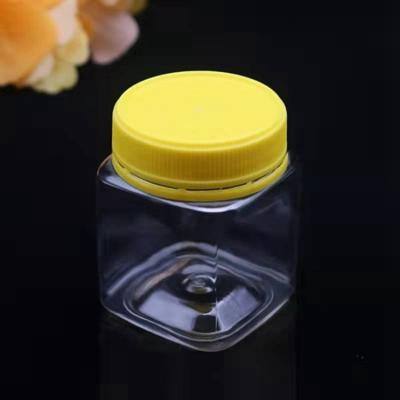 China 200ml 320ml 400ml Plastic Spice Container Amber Honey Jar for sale