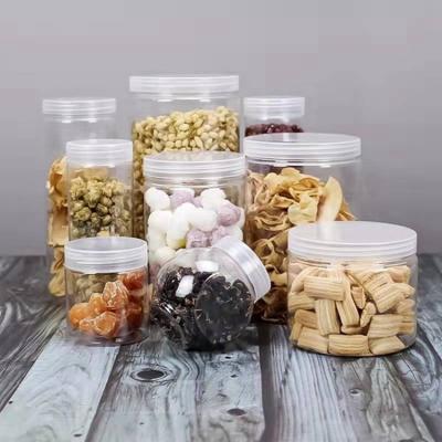 China 120ml Plastic Candy Cookie Jar Child Resistant PET Jar With Lid for sale