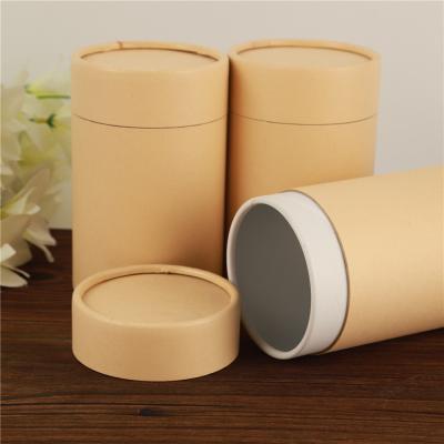China Silkscreen Printing Paper Tube Container For Coffee Tea Kraft Cylinder Packaging for sale