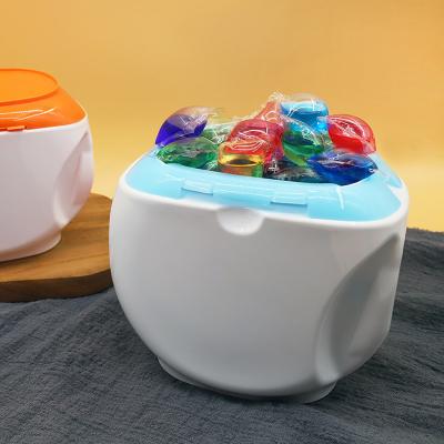 China Child - Resistant Laundry Beads Storage Container 800g Packaging Detergent Pots Plastic Jar for sale