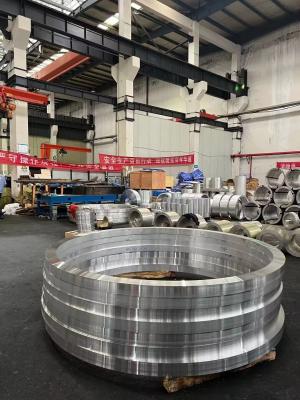 China Large Outer Diameter 7075 T6 Aluminum Rolling Forged Ring 7075 T6 Aluminium Forging Parts for sale