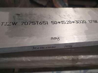 China Custom 7075 T651 Aluminum Sheet Plate 50mm Thickness  High Strength for sale