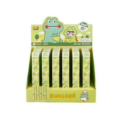 China 2021 High Value Maihe Normal Wholesale Cute Dinosaur Color Press Gel Pen 0.5mm Signature Pen,Click Action Pen For Students Mystery Box for sale