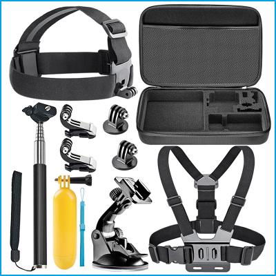 China Wholesale Price High Quality Action Camera Accessories Bundle with Shockproof Carrying Case for gopro camera en venta