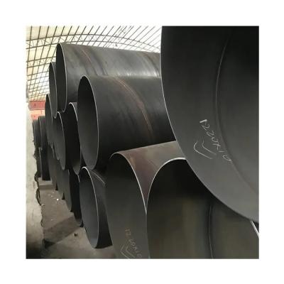 China 5.8m 12m Precision Steel Pipe PE Coated SS400 Q235 Spiral Welded Steel Pipes for sale